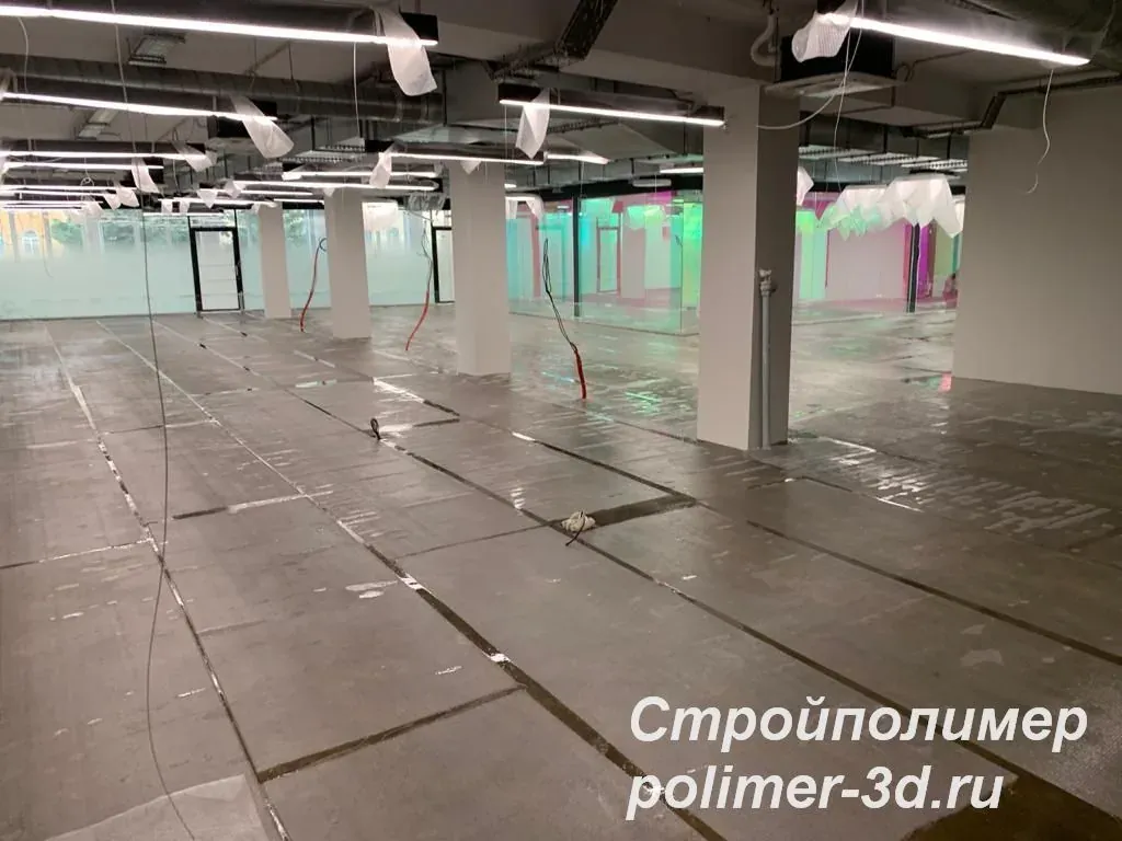 Полимерный пол после выполнения работ
