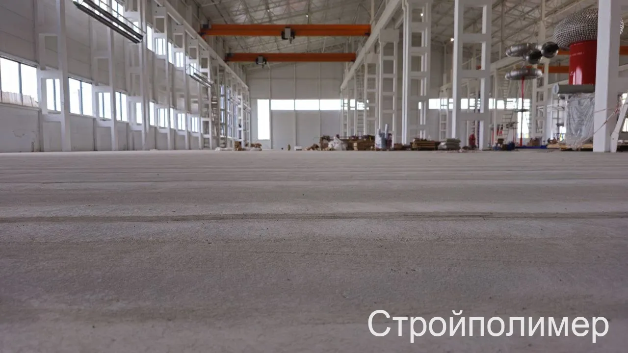 Пол после устройства полимерного покрытия